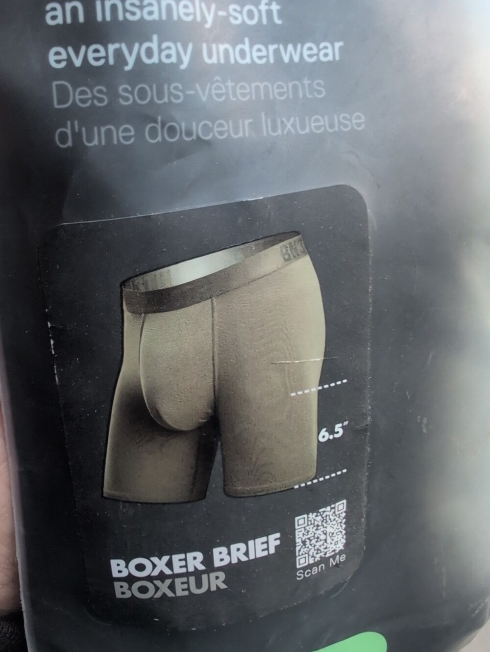 BN3TH Men's Classic Boxer Briefs 6.5" - Pine  - Size Small NWT